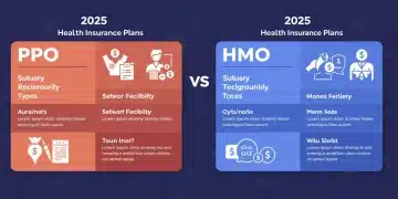 PPO vs HMO health insurance comparison chart for 2025 benefits