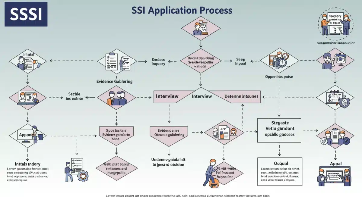 SSI application process flowchart
