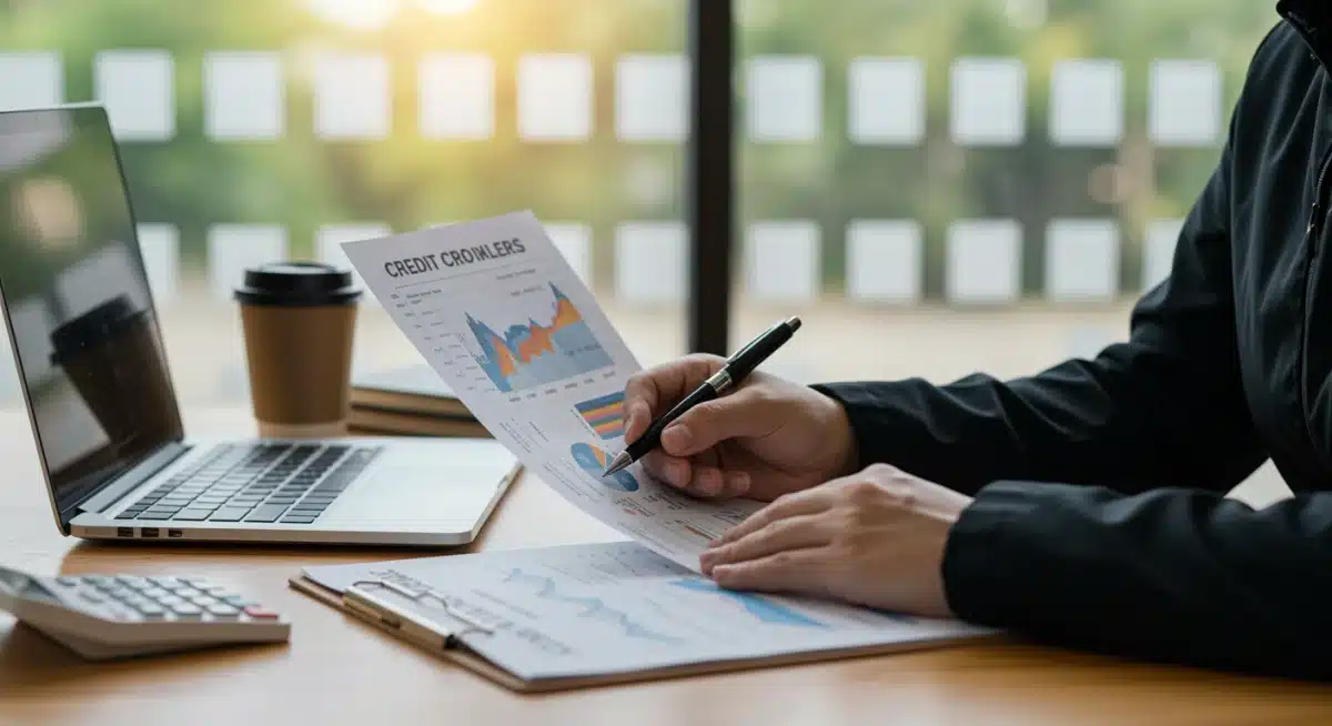 Person reviewing credit report on laptop 2026