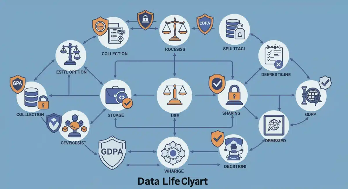 Data privacy compliance flowchart for businesses