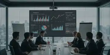 Professionals discussing 2026 SEC regulations in a modern conference room