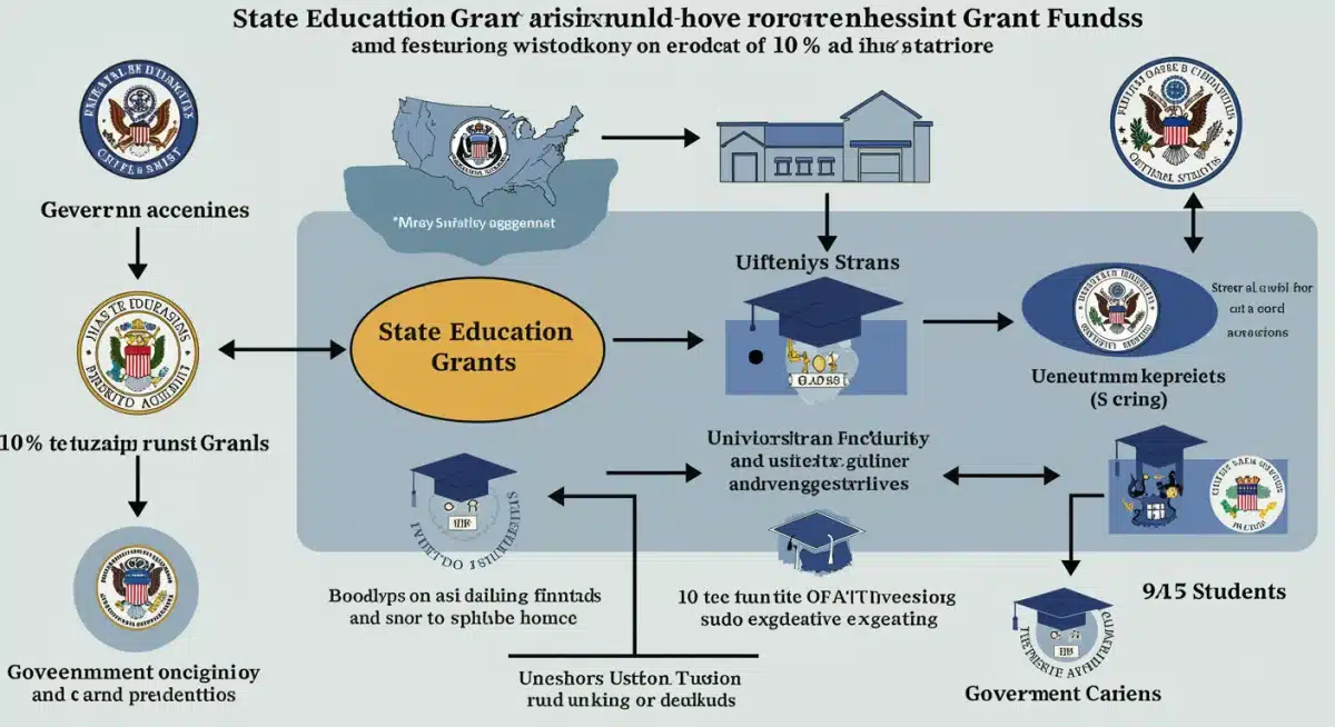Infographic showing the impact of state education grants on tuition.