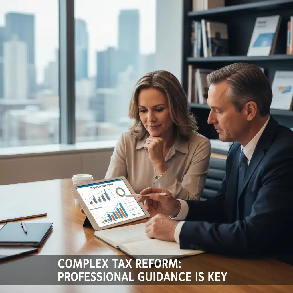 Financial advisor explaining 2026 tax changes to client